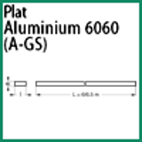 Modèle 6060 P - ALUMINIUM 6060 (A-GS) - PLAT