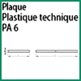 Modèle PA6 P - PLASTIQUE TECHNIQUE PA 6 - PLAQUE