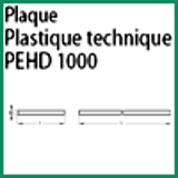 Modèle PEHD1000 P - PLASTIQUE TECHNIQUE PEHD 1000 - PLAQUE