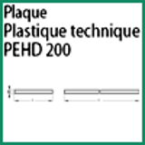 Modèle PEHD200 P - PLASTIQUE TECHNIQUE PEHD 200 - PLAQUE