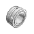 IKO-NA498 - Needle Bearings - Shell w/Inner Ring, Grooved w/Lube Hole