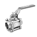 I.RBISWC - 3 pieces ball valves FULL BORE SW / SW LOCKABLE NP64 <2264> ND50 - NP40 > ND50 Stainless steel 316
