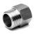 I.AMF_G - ISO Threaded unions and accessories Stainless steel 316L BSP FEMALE / MALE MACHINED ADAPTERS