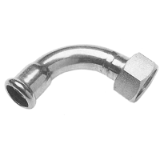 I.CSET - NP16 Press fittings Elbows FEMALE / ROTARY NUT 90° Stainless steel 316 or galvanized steel