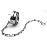 I.4BSS - Quick couplings / Symmetrical couplings LOCKABLE PLUGS WITHOUT LOCKING RING, WITH CHAIN OR CABLE Stainless steel 316
