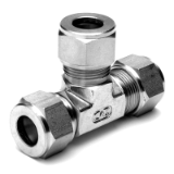 I.TED - Double ring fittings EQUAL TEES Stainless steel 316L