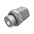 102177 - CONNECTOR SWIVEL FEMALE JIC - MALE BSPP WITH O.R. AND RETAINING RING ISO 1179 PORTS