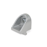 GN 42i - Rotating Angle Brackets, Zinc Die Casting, for Aluminum Profiles (i-Modular System), Type C with fastening set