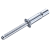 High-strength blind rivet M-LOCK countersunk (100°) with grooved mandrel, galvanized steel