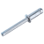 High-strength blind rivet premium countersunk (100°) with grooved mandrel, galvanized steel