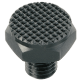 EH 22690. - Screwed Rest Buttons / with male thread, ribbed surface