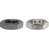 EH 22120. - Locking Nuts for Index Plungers compact with hexagon collar and locking, with T-Handle