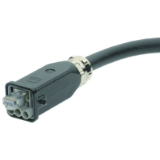 Hybr.cable Assy, DC, 10m -1 x HAN3A