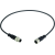 M12 Cable Assembly A-cod st/st m/f 0,6m
