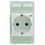 Plug socket module Germany w. LED (VDE)