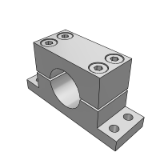 GK28A - Guide shaft support - thickened T-shaped · separated type