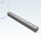 ZH25EU - Linear slide rail · 10 series · Light load type · Three section type