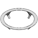 xirodur® B180 Polymer Ball Transfer Unit - Clamp rings for xiros®-polymer ball transfer units