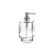 R1512B001 - Distributeur de savon en verre transparent extra clair avec doseur en laiton chromé