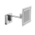 AV258C - Wall-mounted magnifying mirror with articulated arm. Touch switch. Dimmable light color. Direct connection to the mains or with a socket