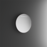 SPALATO EASY ROUND - Horizontales Front LED Licht. Runder Spiegel mit Harzrahmen
