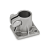 BE - Stainless Steel-Base Plate Connector Clamps, Type A, without seal, with stainless steel cap nut DIN 917
