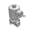 HPS102/103/154 - Válvula solenoide de 2 puertos (vapor, agua caliente / cierre normal)