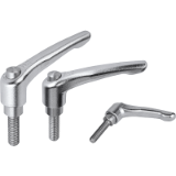 K0124 - Clamping levers protective cap with external thread, stainless steel