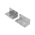 21335-85 - Mounting bracket, stainless steel, for telescopic slides