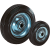 K1776 - 脚轮，橡胶轮胎钢轮毂