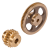 MAE-SR-BR-0.5-2-1GG-RH - Worm Gears Made from Bronze (G-CuSn12) with Hollow Teeth, Single-Thread, Right Hand