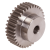 MAE-STZR-M2.5-MN-B25-RF - Spur Gears Made from Stainless Steel, with One-Sided Hub, Module 2.5, Tooth Width 25mm