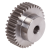 MAE-STZR-M1-MN-B15-C45 - Spur Gears Made from Steel C45, with One-Sided Hub, Module 1, Tooth Width 15 mm