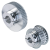 ZRR-MAED-FIX®-T5-BR16-AL - T-Pulleys System MAED-FIX® with Clamp Hub, Pitch 5mm from Aluminium, Timing Belt Width 16 mm