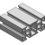 Profilé en Aluminium mk 2025.02 - Profilés de Construction Serie 25
