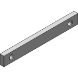 Nut 2/75 M6 - Series 25 with profile-grooves 7 mm