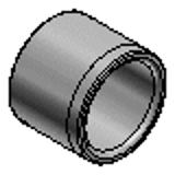 MPBPU - Manchons exempts d'huile, Alliage de cuivre, à paroi mince droit, type diamètre intérieur G6 diamètre extérieur m6