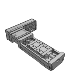 LXR3005 / LXR3005 -(MX, F, B, FB, B-MX) - Attuatori ad asse singolo LX30 con montaggio laterale del motore