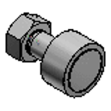 C-CFR - C-VALUE Medium Accuracy Cam Followers - Standard - Flat Type - With Seal