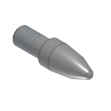 D-HNTA, D-HNTD - 治具用位置決めピン 並級 砲弾形状 - ツバなしタイプ - 表面処理あり