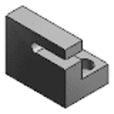 AJLEM - アジャストボルト用ブロック - XY調整用-L型タイプ-左側取付