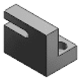 AJLER, AJLEMR - アジャストボルト用ブロック - XY調整用-L型タイプ