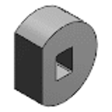 KJBHSRD - Manchons pour dispositifs de serrage de contrôle-Type carré-Coupe en D