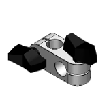 ALKCC, ALKWC - 超简易型支柱固定夹-带蝶形旋钮的同直径直交型型