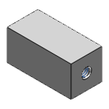 NLRBF, LRBBF, PLRBF, SLRBF - Montants carrés - Taraudage aux deux extrémités – Dimension L et diam. de filetage configurables