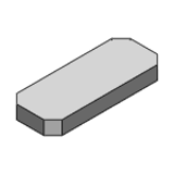HFFDA - 6面铣削 安装板・支架 - 外径尺寸自由指定型 - - HFFDA -