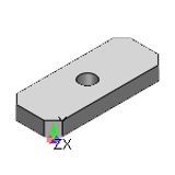 HFMCA - 6面铣削 安装板・支架 - 外径尺寸自由指定型 - - HFMCA -