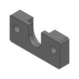 HLRAF - Supports-Type à bride de montage latérale-Dimensions T configurables