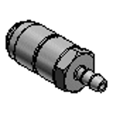 NMCSH, NMCSHS - Raccords d'air-Type miniature-Douille à montage sur tube