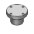 BCBSF, BCBSUF - 钢珠滚轮(圆法兰 带异物排出孔)